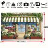 2D European Flower Shop Backdrop for Mother’s Day & Party