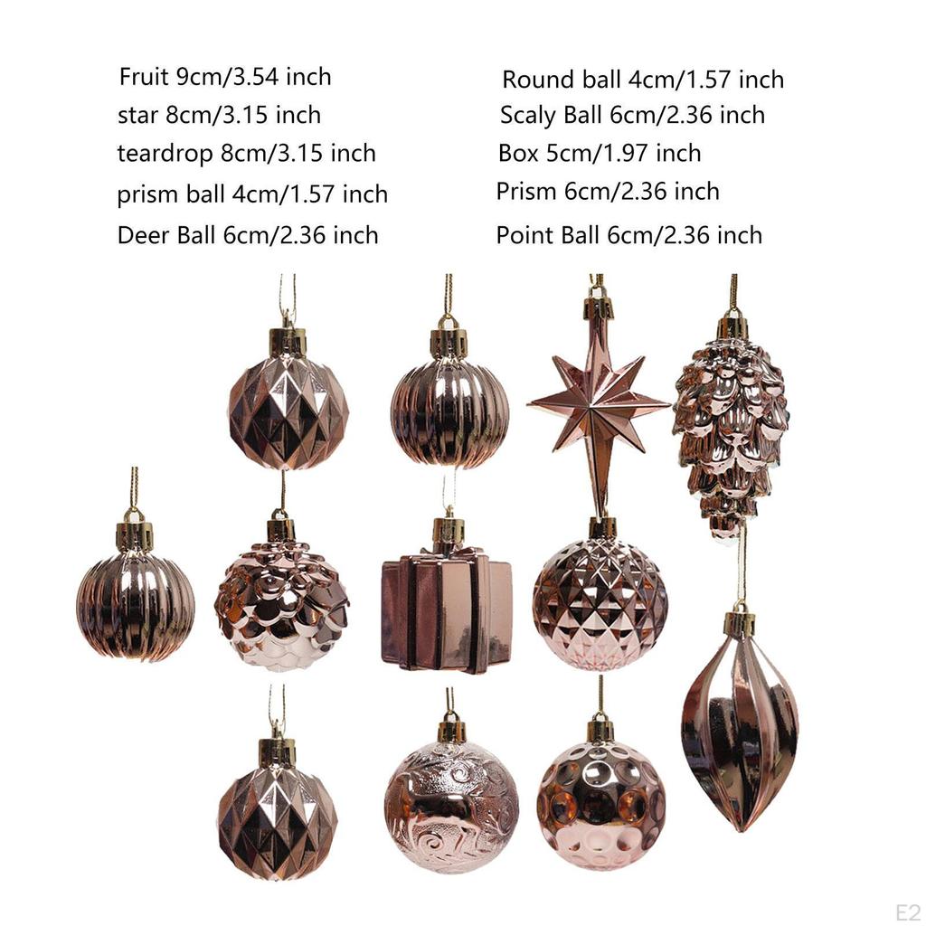 Christmas Tree Decorations Decorative Hanging Baubles DIY Reusable Charm Pendants for Office Party