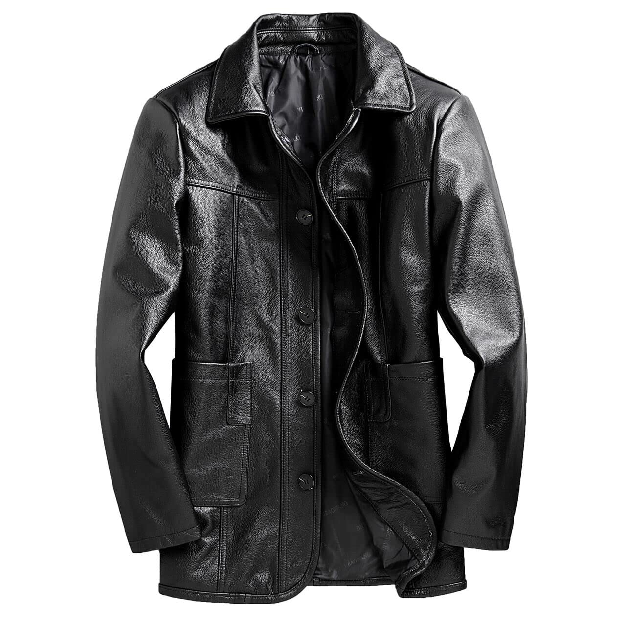 

Genuine Leather Cowhide Double Military Leather Cowhide Leather Cold and G Fashion [CHEJI] Jacket, Coat, Men s Jacket, Jacket, Rider s Jacket, Coat, чорний