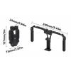 Adjustable Cellphone Clip Clamp Holder for Photography with 2 Cold Shoe Mounts and 360Rotation for Vlog Video Shootings
