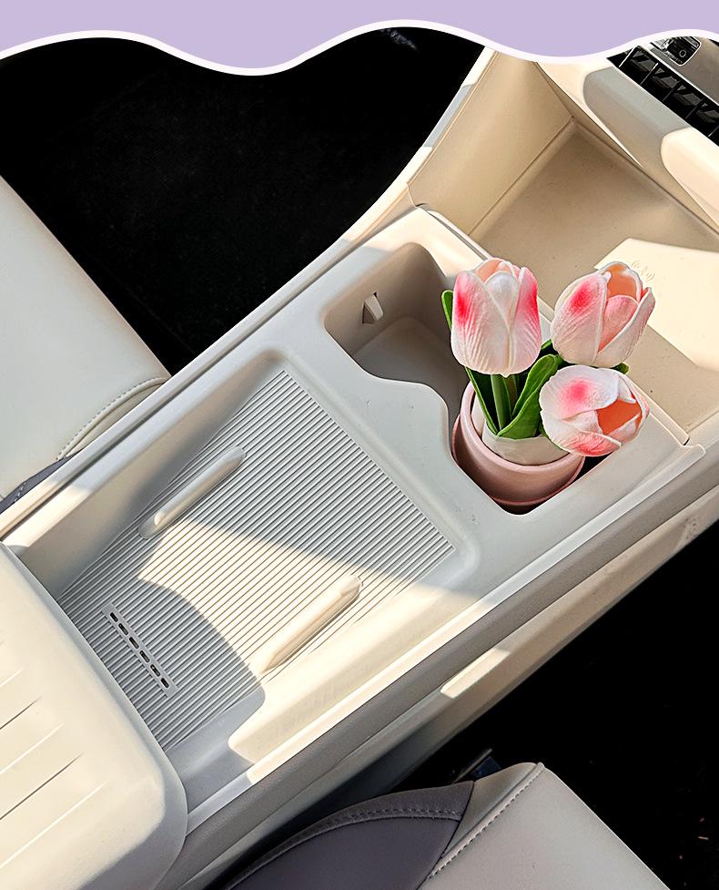 MG4 Center Console Silicone Anti-Slip Pad Set - Interior Car Accessories.