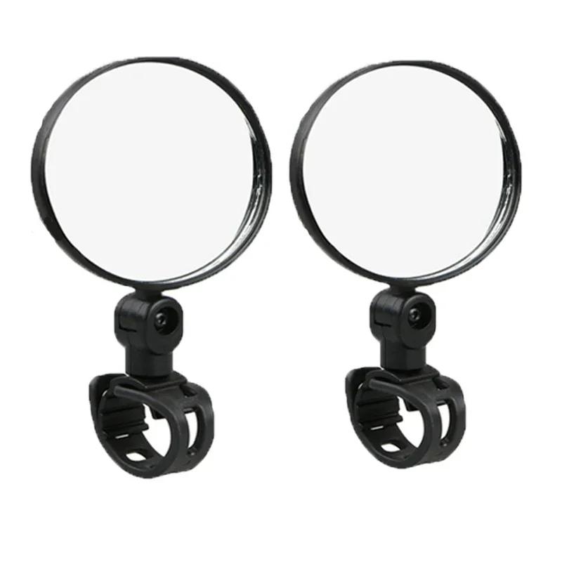 1/2PCS Bike Mirror 360 Degree Adjustable Rotatable Handlebar Mirror Wide Bycicle Accessories Cycling Rear View Mirror Accesorios