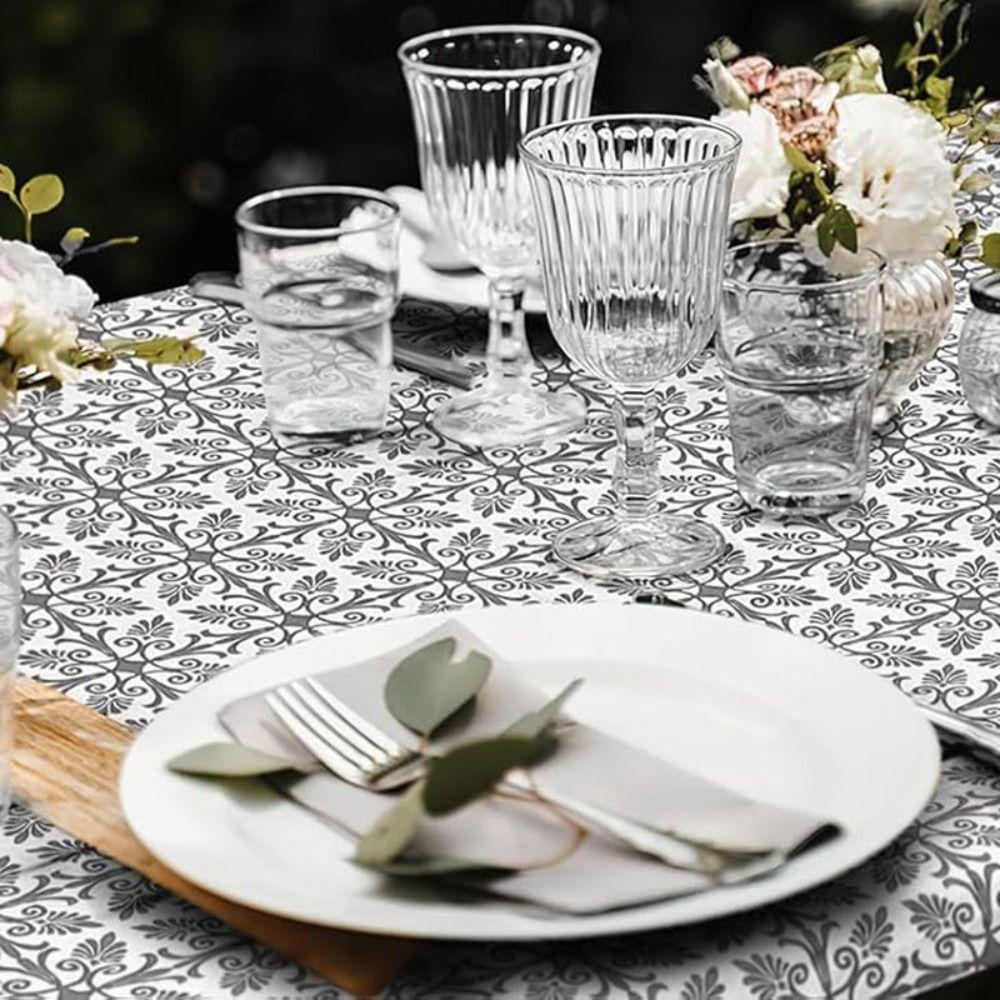 Rectangular Baroque Print Elastic Fitted Tablecloth Outdoor Fold Table Cover  Dinning Table