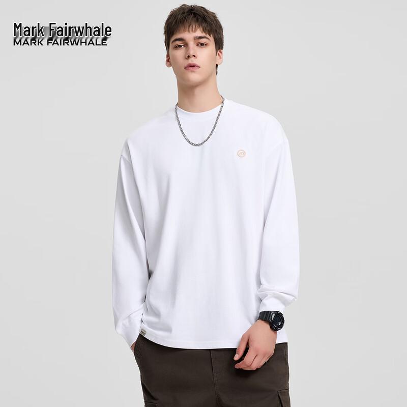 Mark Fairwhale Men s Casual Long Sleeve Round Neck T-Shirt 4XL