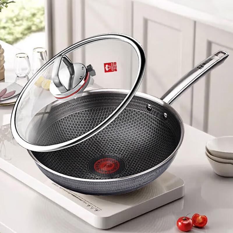 Kangbach Double Honeycomb Non-stick Stainless Steel Wok