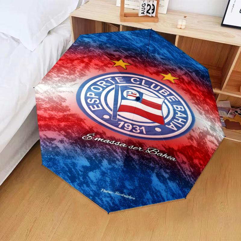 1PC Esporte Clube Printed Umbrella Folding umbrella, automatic umbrella 8-Frame for Travel, camping Fan gifts Christmas Gifts
