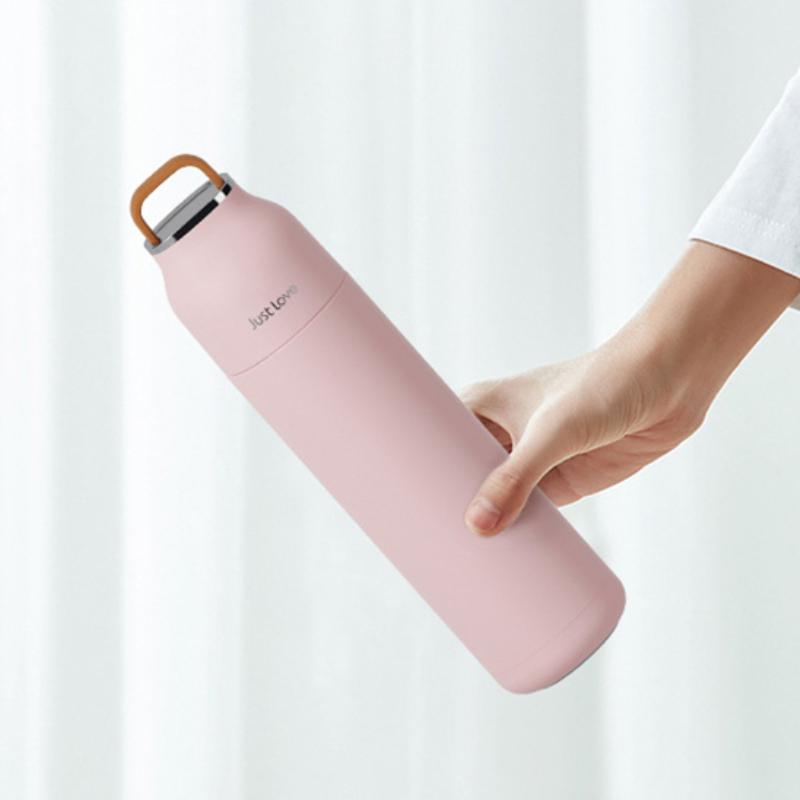 Portable Thermos Water Bottle for Women Men Big Insulated Bottle Termo Flask Mugs Coffee Cups 500ml Thermal Carafe Waterbottle