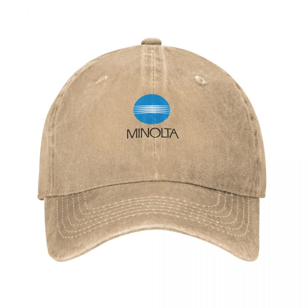 Retro Vintage Minolta Logo Baseball Cap Fishing cap western Hat Thermal Visor Custom  Man Womens