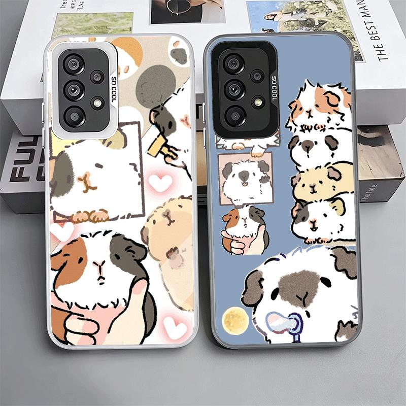Cartoon Cute Hamster Soft Phone Case for Samsung A17 A16 A15 A14 A13 A57 A56 A55 A54 A53 A37 A36 A35 A34 A33 A26 A25 A24 A23 A52
