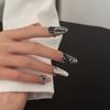 Stern Unregelmäßiges Muster Fingerspitzen Nagelring Verstellbare Öffnung Fingernagelring Punk Nagelring Schmuck Nageldekorationen