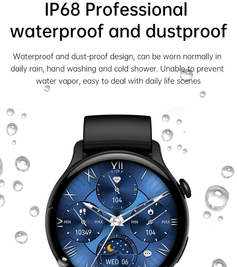 2025 Nové GPS Chytré hodinky Ženy Pravý AMOLED 466*466 HD Displej Sledování zdraví Sportovní NFC Hlas Bluetooth Volání Chytré hodinky Dámské