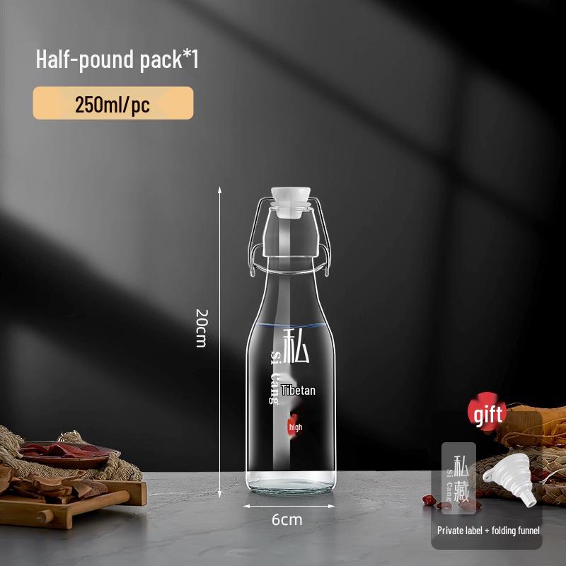 Герметичная стеклянная бутылка-инфузер для вина для хранения и розлива красного и белого вина.