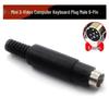 PS2 Male Mini DIN 3-8 Pin Soldering Wire Keyboard Plug