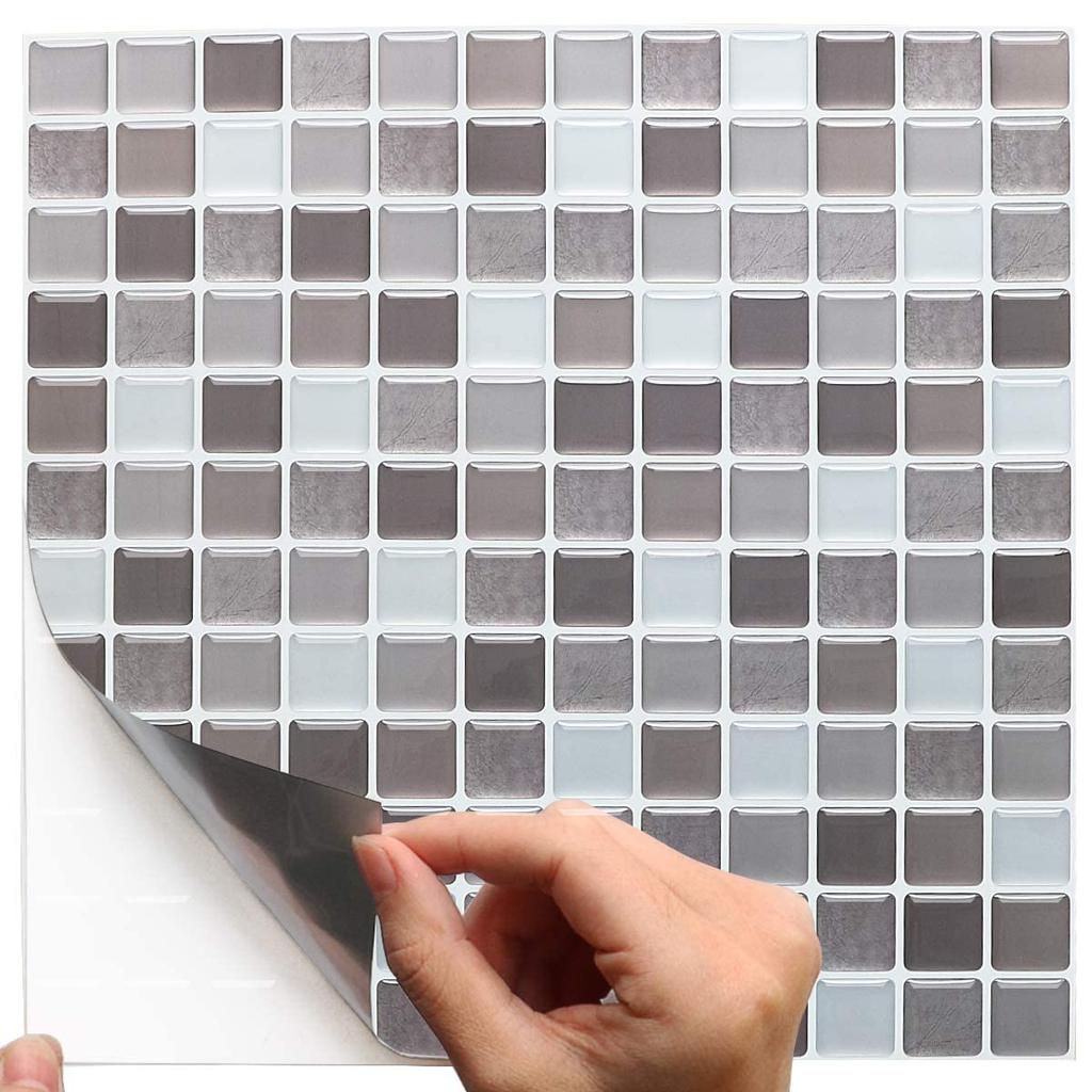 Yoilline Tile Stickers for and Waterproof 3D Tile Easy Mosaic Tile Stickers for and Nordic DIY Wallpaper 4 12 Colors Rentals, Heat-Resistant Stickers,