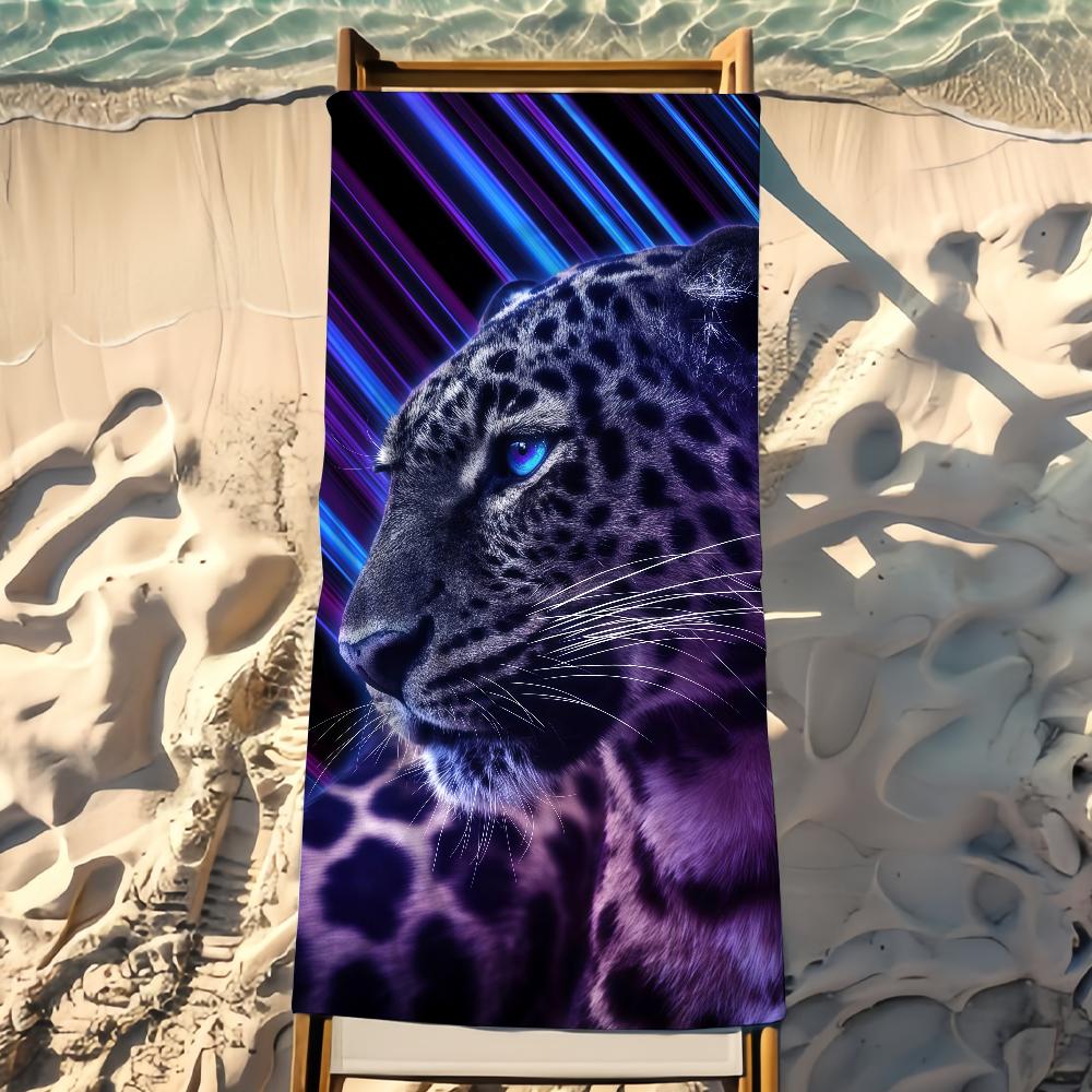 Leopard Towel Beach Towel Travel Lightweight Skin Friendly for Pool Beach Camping Cruise Summer