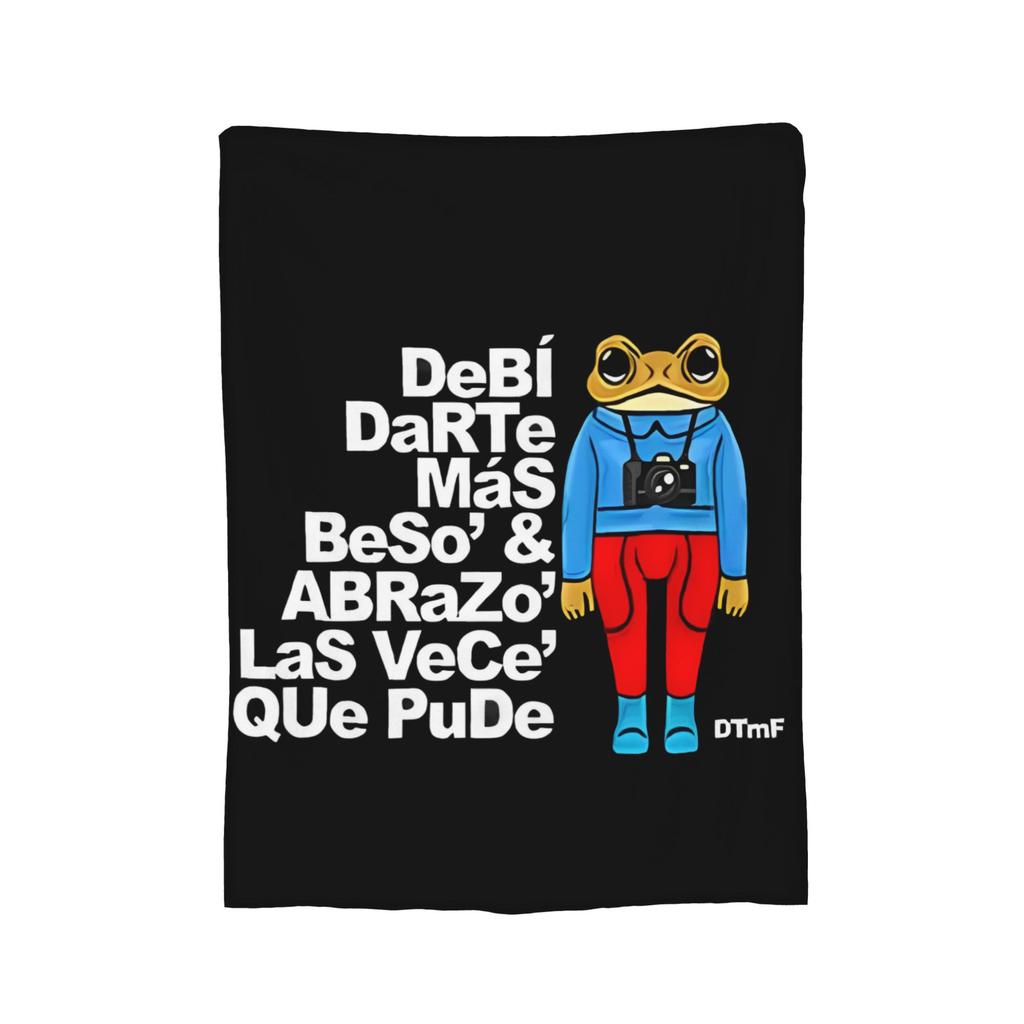 Bad Bunny DTMF  Fleece Blankets Music Funny Throw Blankets for Home 150*125cm Plush Thin Quilt,