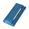 Fashion Women Long Wallet Faux Leather Solid Color Multi-card Slots Card Holder Purse