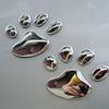 Bezel stickers Animal footprint stickers 3D car stickers Set of