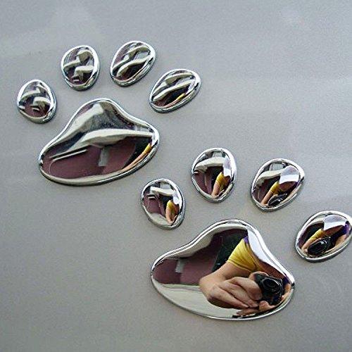 Bezel stickers Animal footprint stickers 3D car stickers Set of