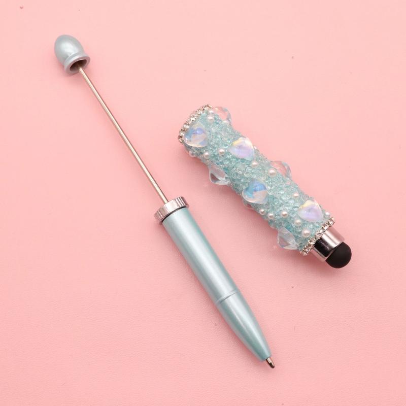 Creative Bead Ballpoint Pen Capacitive Touch Writing Multifunctional Ballpoint Pens Office Study Supplies Touch Screen Pen Gift