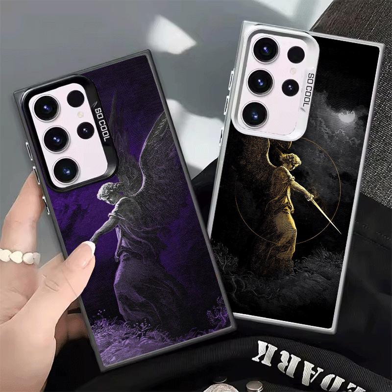 Custodia Antiurto Estetica Arcangelo Michele per Samsung Galaxy S26 Edge S25 Ultra S24 FE S23 Plus S21 Cover Anti Caduta Divertente