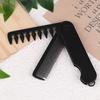 Multifuncional Pocket Folding Combs Plastic Wide Tooth Oil Head Comb Beard Combing Barber Hair Clipper Comb Salon Styling Tools