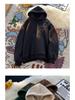 Men's American Style Hooded Fleece Sweatshirt - Autumn/Winter 2025 High Street Loose Fit, Versatile, Casual Jacket for Couples.