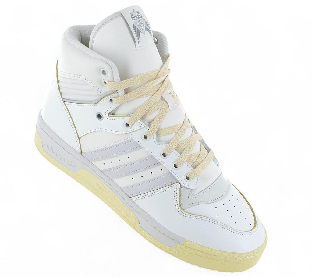 Adidas Rivalry Hi - Pánské tenisky High-Top boty Kůže Bílá FZ6315 ORIGINÁL