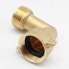 2PCS 90 Degree Elbow Connection Brass Corner Joints 3/4 Water Pipe Fitting Connection Garden Hose Connection Adapter