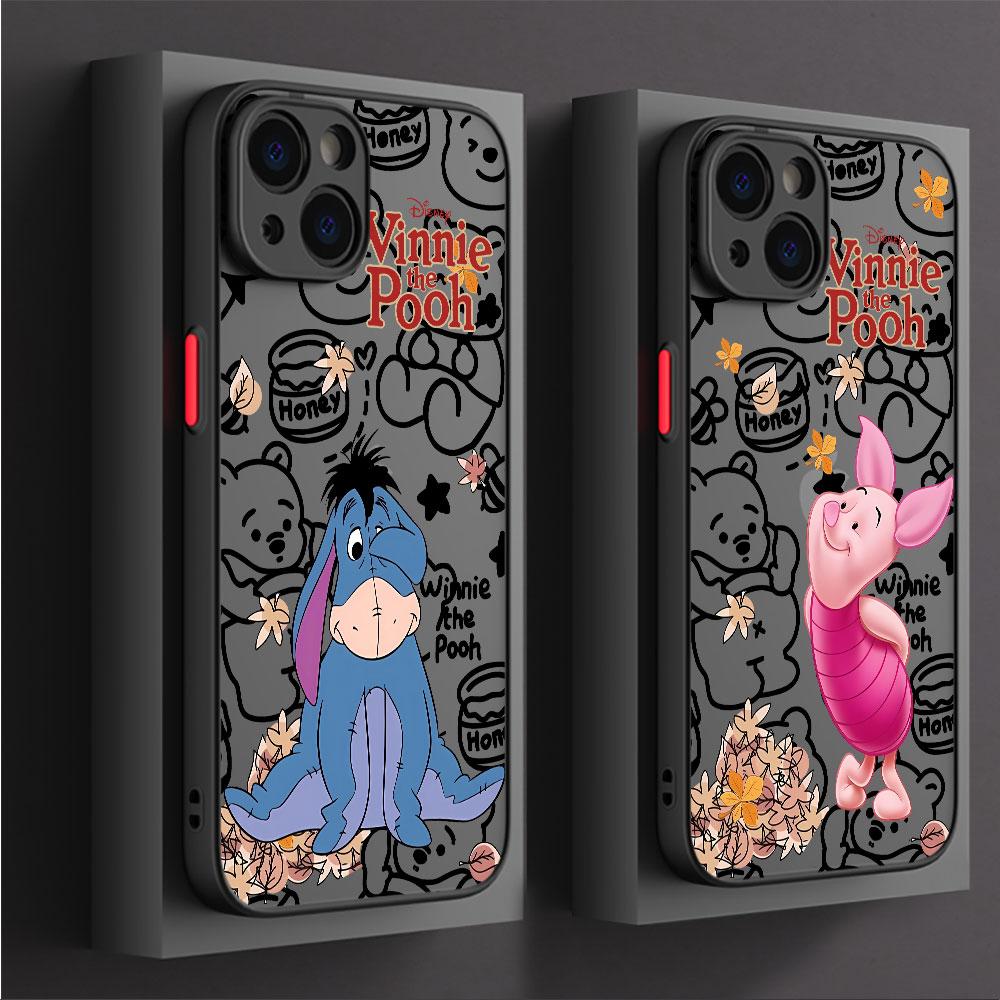 Winnie The Pooh Phone Case for Apple iPhone 15 16 Pro XS Max 13 14 Plus XR SE 7 8 12 11 Pro plus Matte