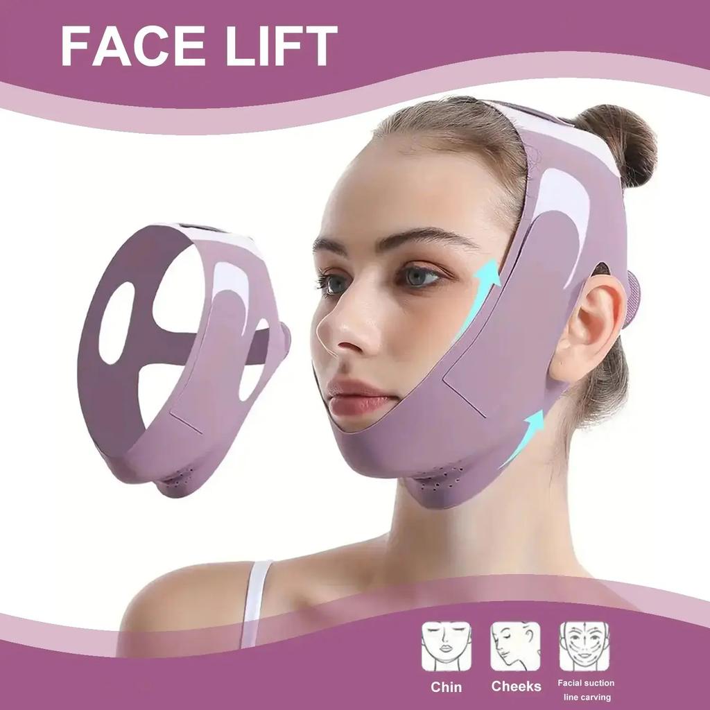 1PC Summer V Shape Face Lifting Belt, Jawline Neck Sculpting Trainer, Facial Contouring Lifting Tool for Double Chin Care