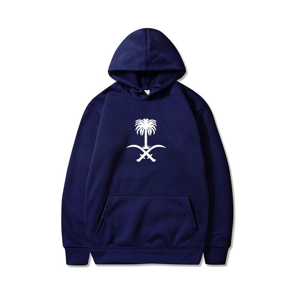 Vogue Hoodies Emblem Of Saudi Arabia Country Flag Warm Winter Pullover Hoodie Men Women Unisex Style Sweatshirt