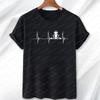 Music Producer Disc Jockey Heartbeat ECG Pulse DJ Mixing Console T-Shirt Enthusiastic DJ Music Lovers Top Trendy Men's Shirts
