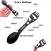 Outdoor Survival Tools 5 In 1 Camping Multi-functional EDC Kit Practical Fork Knife Spoon Bottle/Can Opener