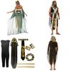 Egyptian Pharaoh Cleopatra Cosplay Costume With Polyester Fabric For Adults