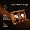Leather Watch Roll 1 2 3 slots Luxury Genuine Storage Box Travel Bag Watch Case Gift Box Watch Pouch For Men Women