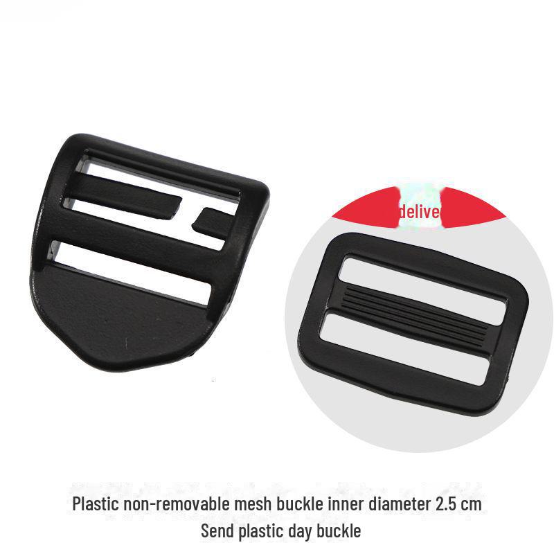 Reinforced Metal Buckle Mesh Backpack with Adjustable Straps for Hiking and School