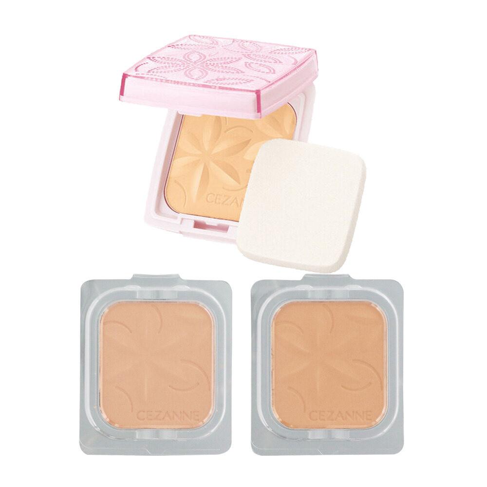 Cezanne Ultra Cover UV Foundation Pact  Refill  2 Light Ochre  3 Ochre 11g