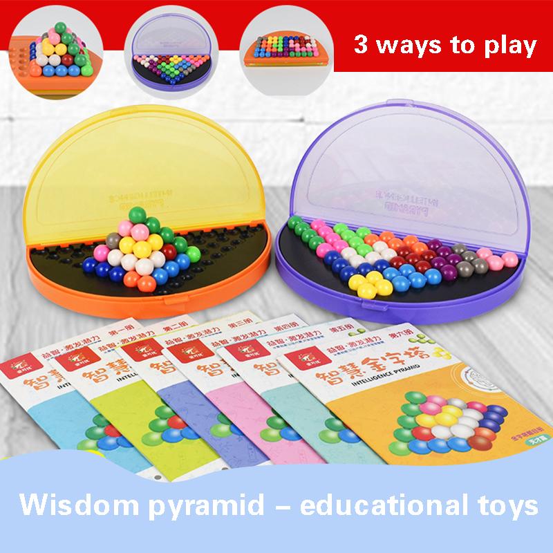 Beads Game Stacking & Sorting Board Game Toy With Storage Case Training Puzzle Educational Gift For Kids