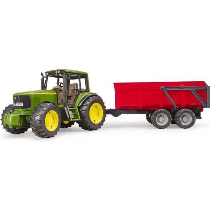 Tracteur avec remorque basculante - BRUDER - JOHN DEERE 6920 - Tout-terrain - Jouet pour enfant