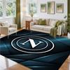 Napoli FC Design Crystal Velvet Rug Soft Decorative Mat for Bedroom Entrance