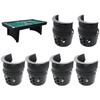 6Pcs Billiard Pool Table Pockets Replacement Heavy Duty Billiard Drop Pockets Billiard Table Drop Bag Storage Pockets