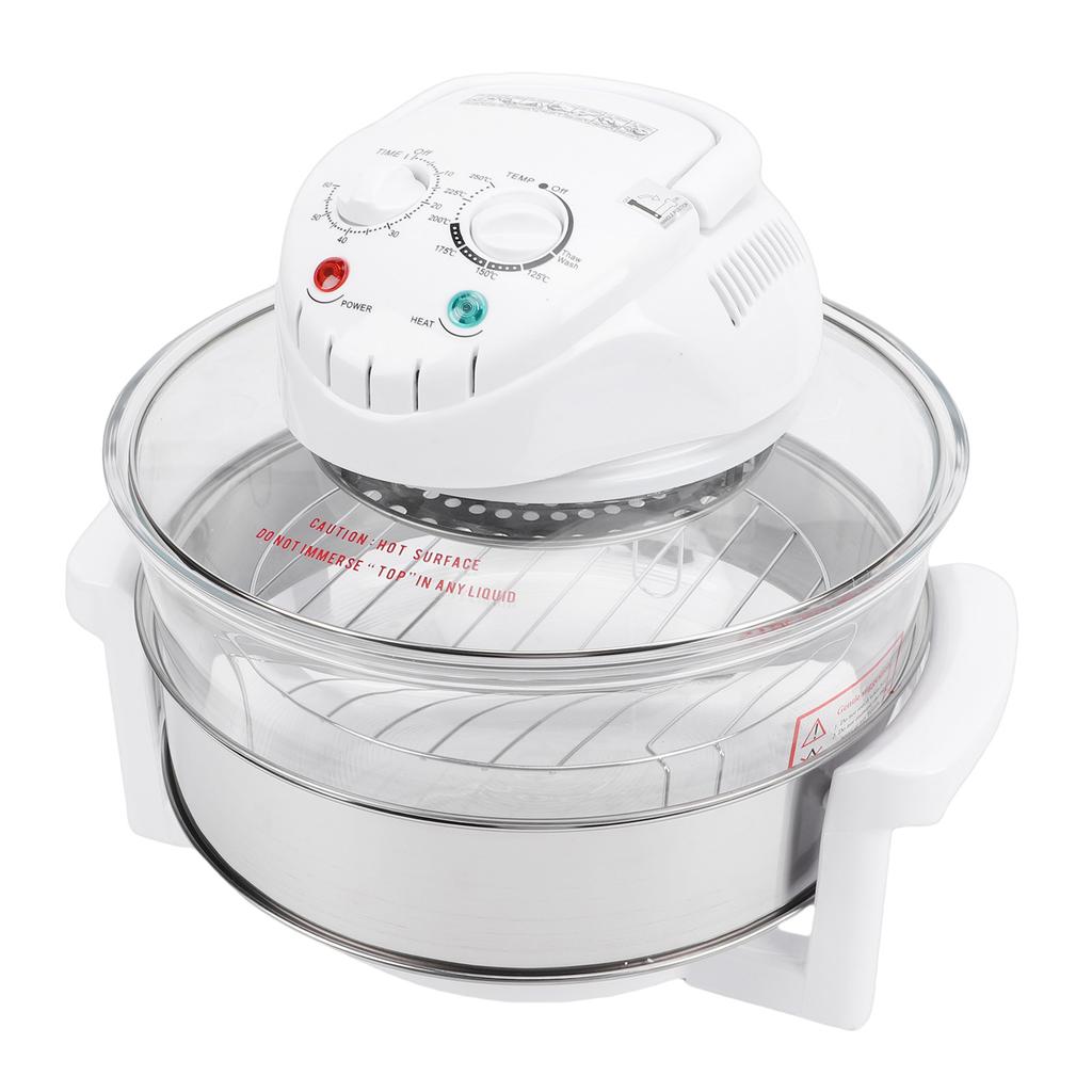 Fritteuse 17L 360 Grad Sichtbare Fritteuse mit Temperaturregelung Multifunktionskocher für Küchen Restaurants Imbissstände