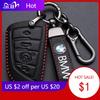 XWOWN1 Hot 2025 Leather Car Key Case Keychain Holder Protector Cover For BMW E90 E60 E70 E87 1 3 5 6 Series M3 M5 X1 X5 X6 Z4 Bag Auto QQ13