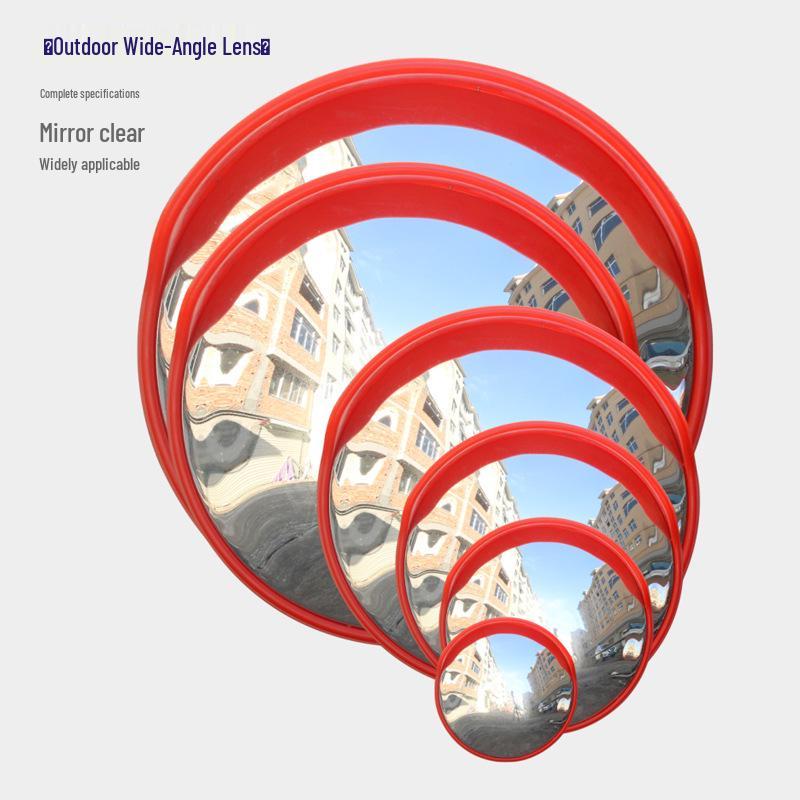 Wide-Angle Convex Mirror for Indoor/Outdoor Corner Parking Lot Use