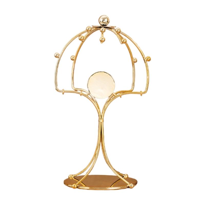 Модная тиара-корона повязка на голову стойка для дисплея золотой металл корона принцессы подставка держатель кристальные повязки на голову органайзер для хранения M