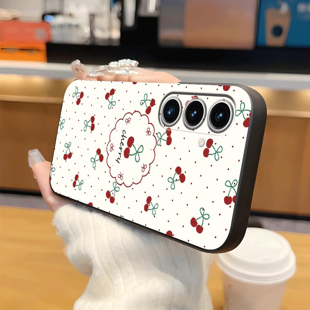Cartoon Cherry Case for Samsung Galaxy A25 A16 A55 A23 A57 A15 A73 A51 A05 A53 A17 A06 A52 A36 A37 Phone Cover A12 A70 A41 A13