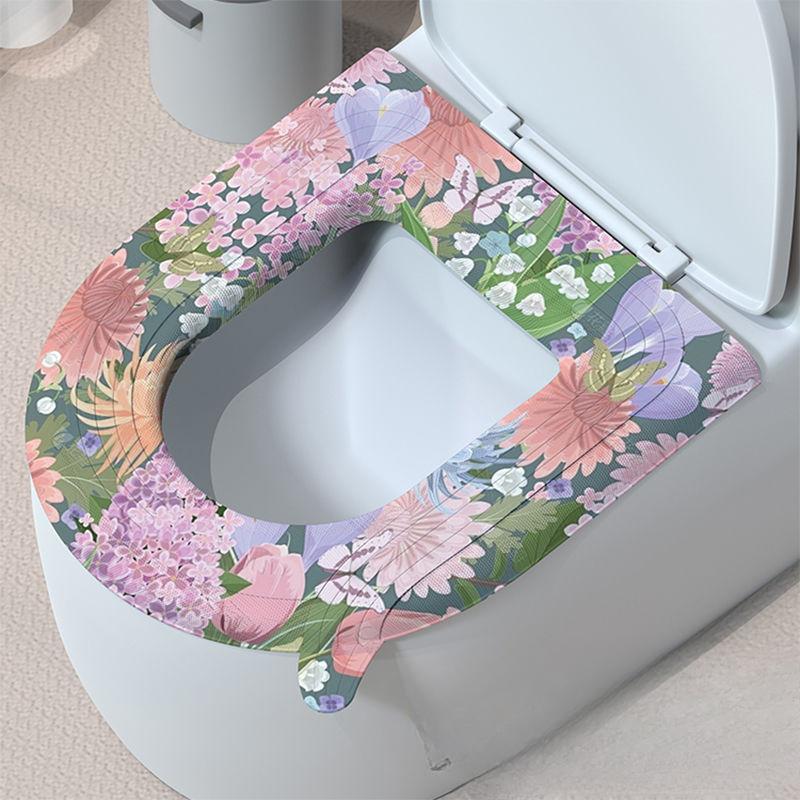 Waterproof Toilet Pad Universal Four Season Disposable Household Silicone Adhesive Foam Washable Winter Sofa Pad Toilet
