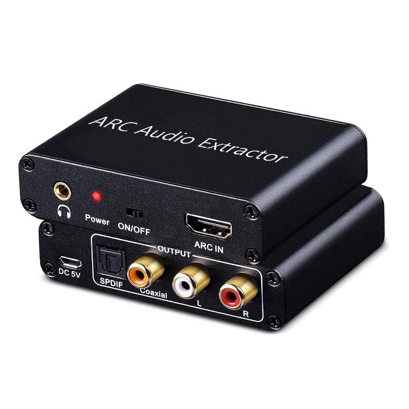 

ARC Audio Adapter: HDMI to Optical/Coaxial & Analog Converter чорний