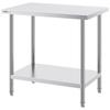 Stainless Steel Work Prep Table Commercial Worktable Food Prep 24x36x34in